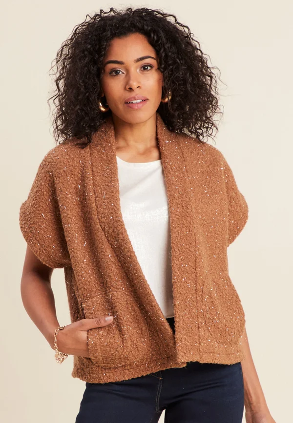 Strickjacke - marron clair
