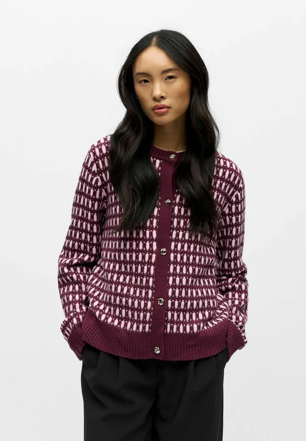 Strickjacke - mauve wine