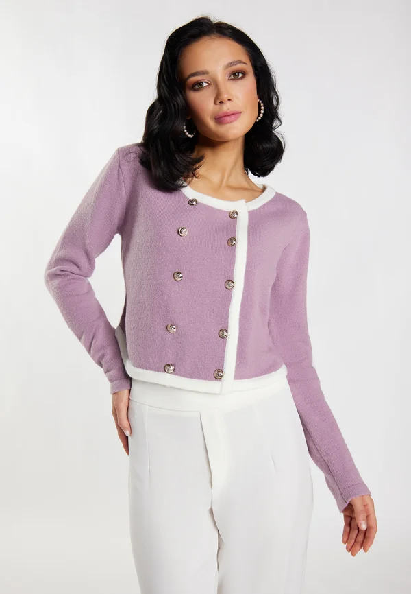 Strickjacke - mauve
