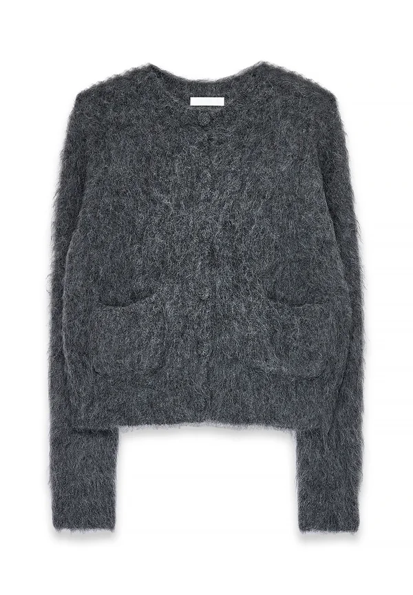 Strickjacke - mid grey