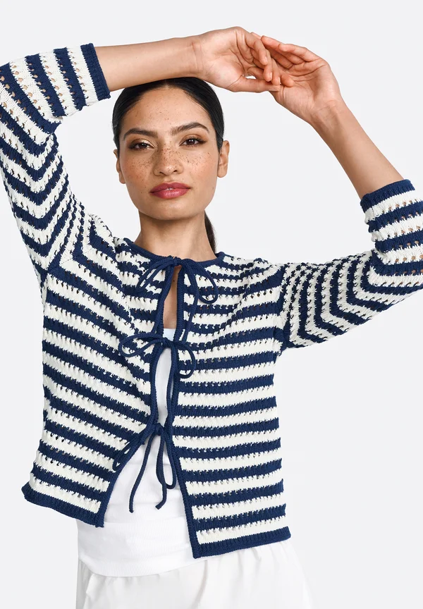 Strickjacke - midnight blue