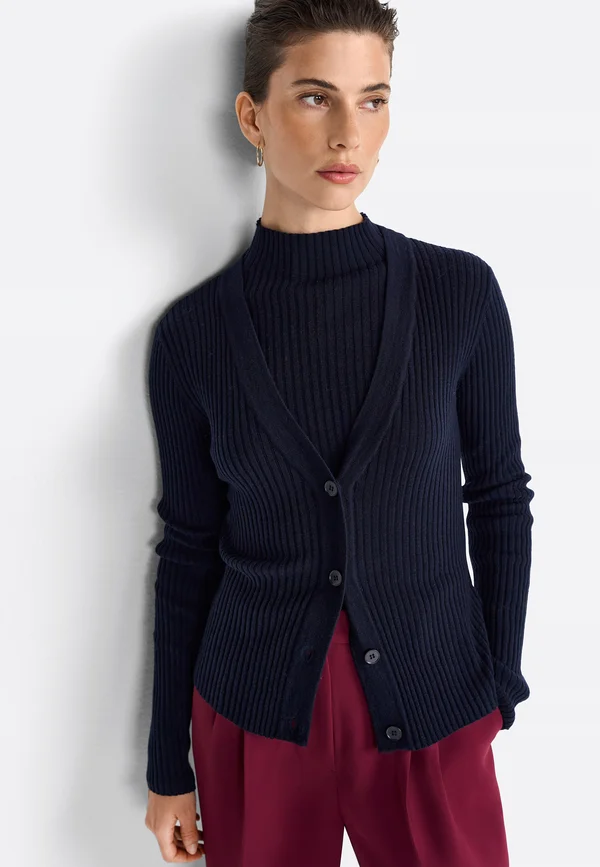 Strickjacke - midnight blue