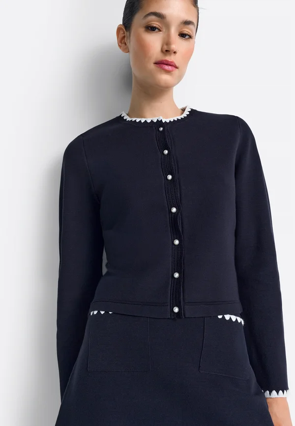 Strickjacke - midnight blue