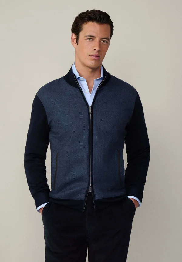 Strickjacke - midnight blue