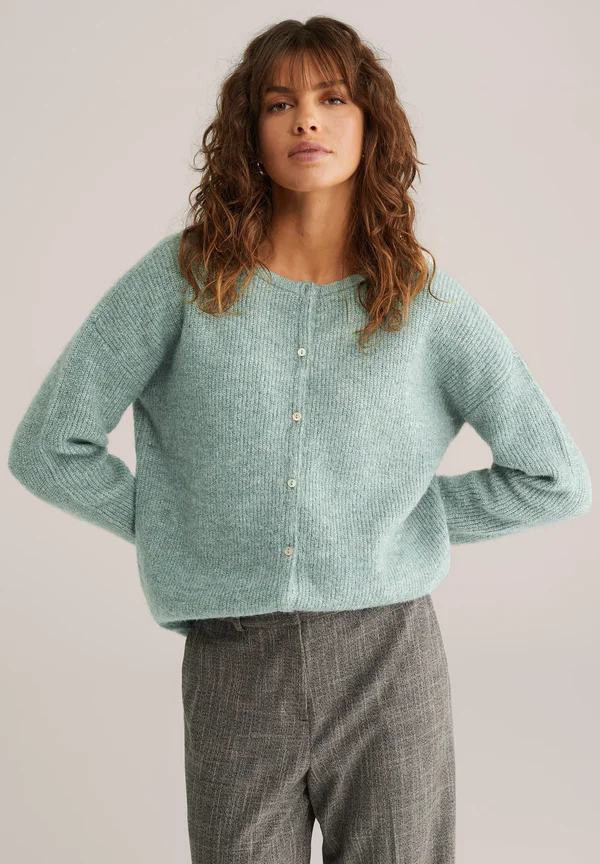 Strickjacke - mint green