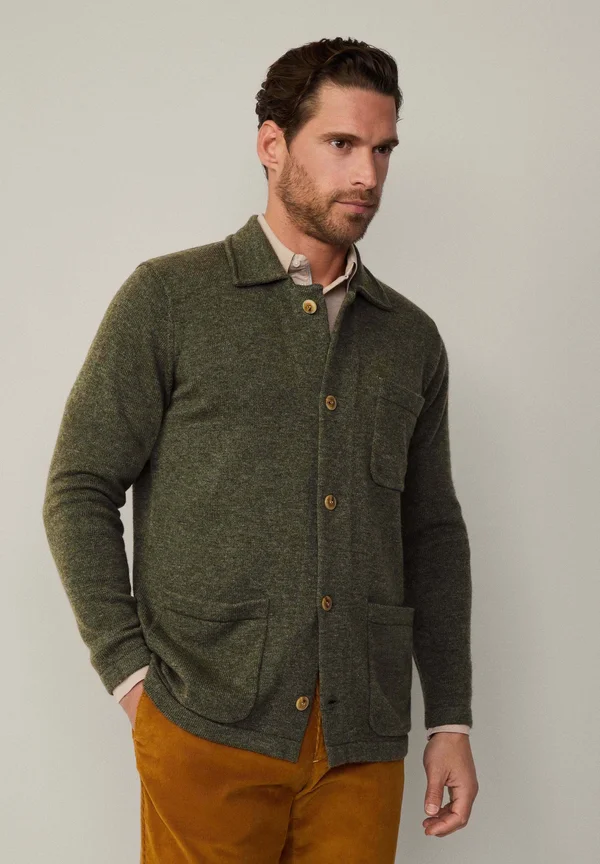 Strickjacke - myrtle green