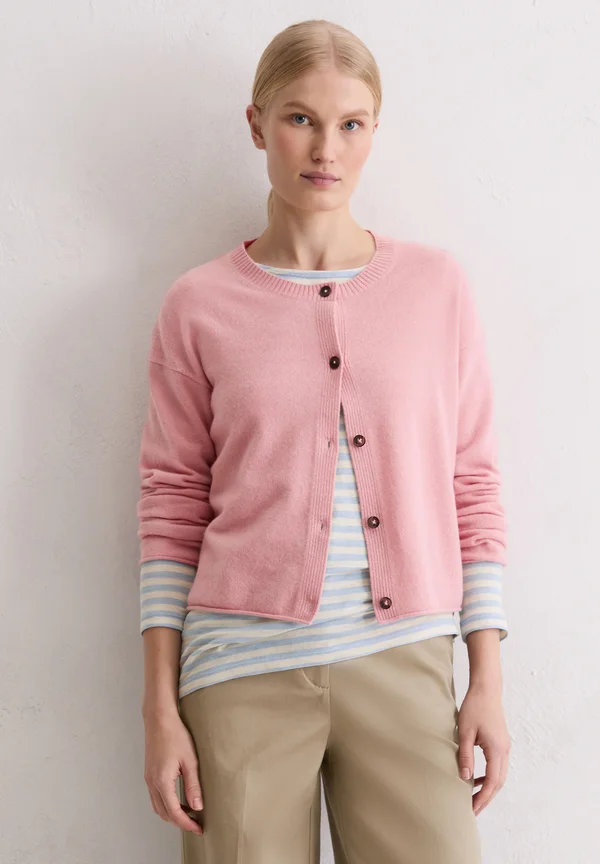 Strickjacke - natural rose