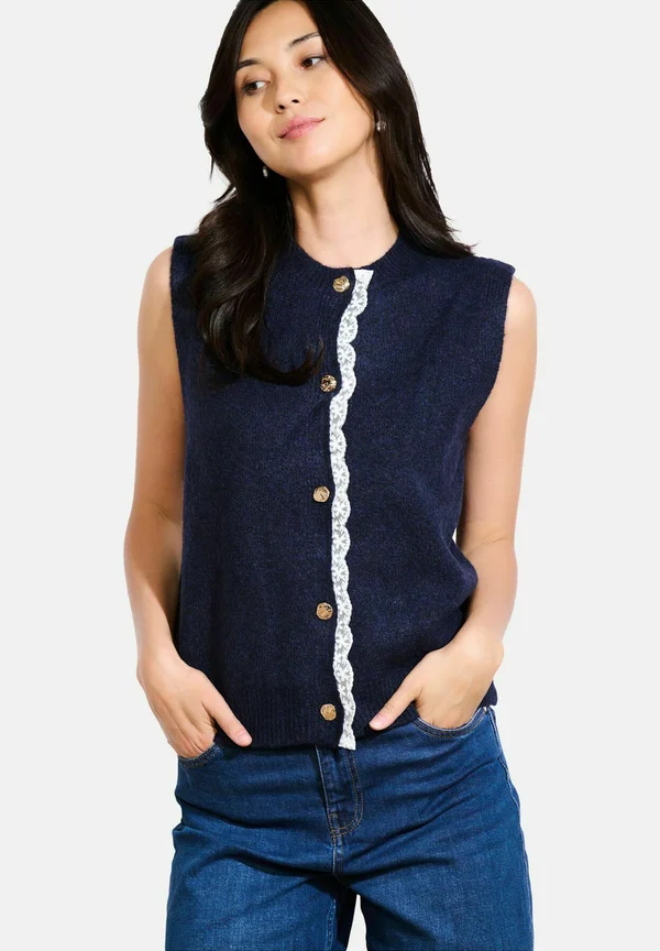 Strickjacke - navy basic