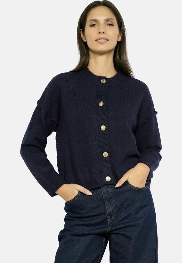 Strickjacke - navy basic