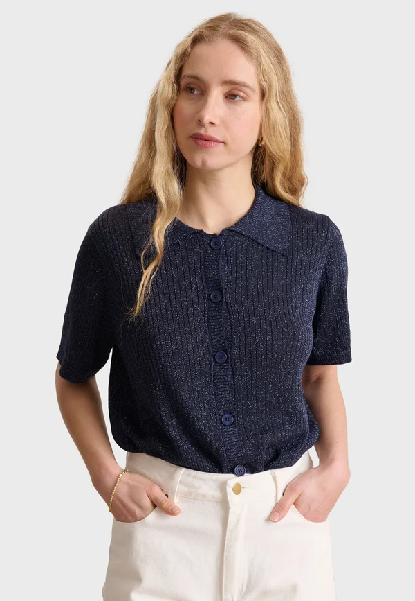 Strickjacke - navy blue