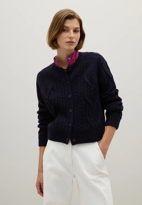 Strickjacke - navy blue