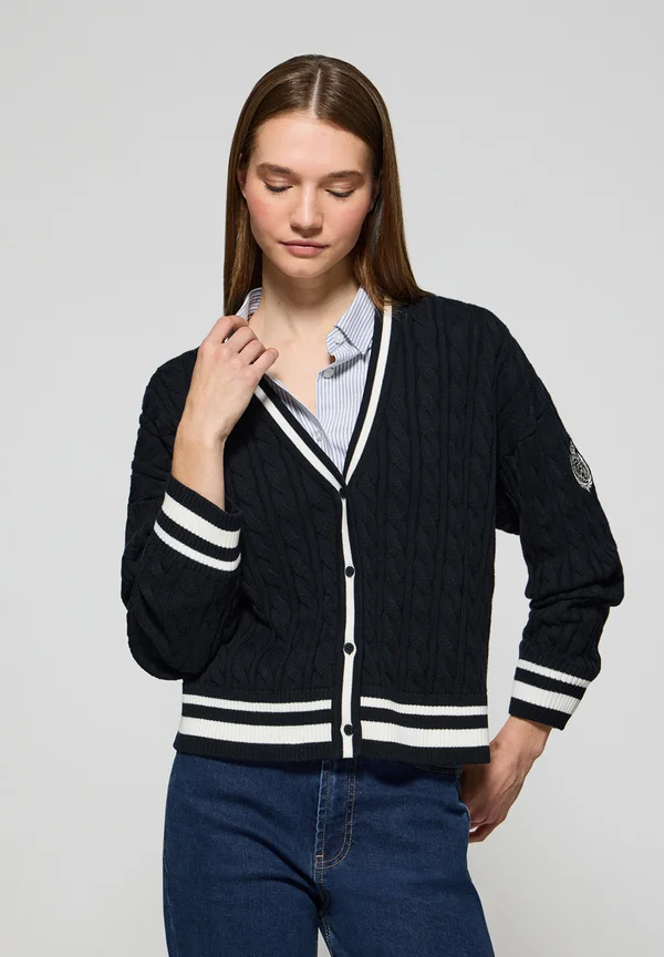 Strickjacke - navy