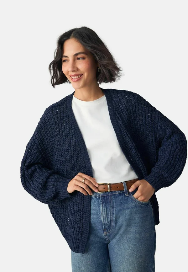 Strickjacke - navy