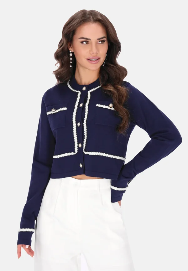 Strickjacke - navy