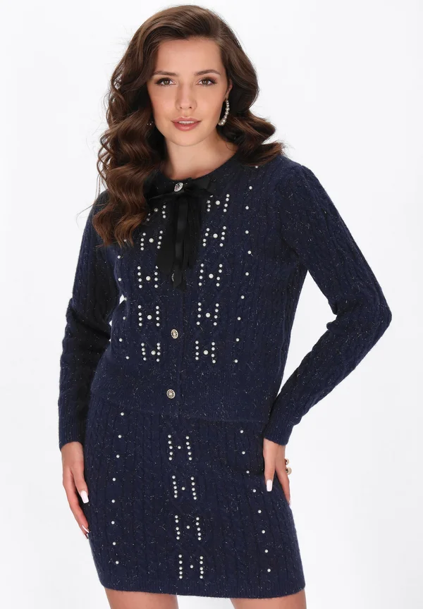 Strickjacke - navy