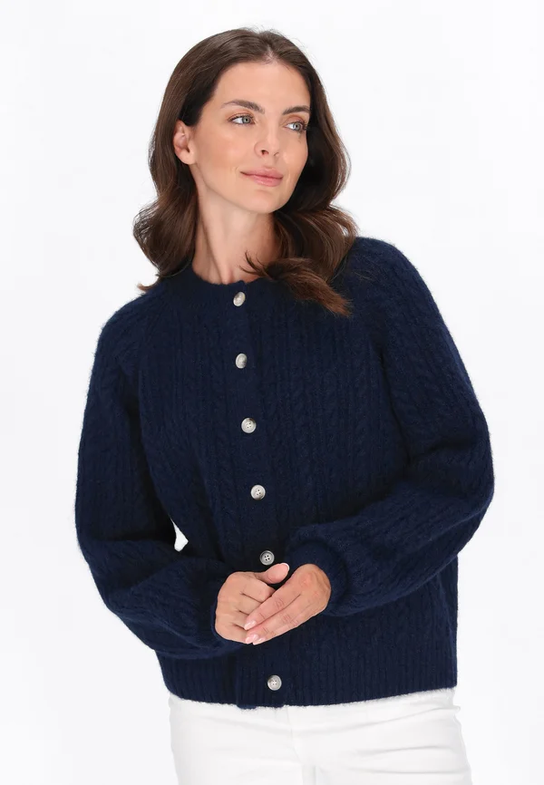 Strickjacke - navy