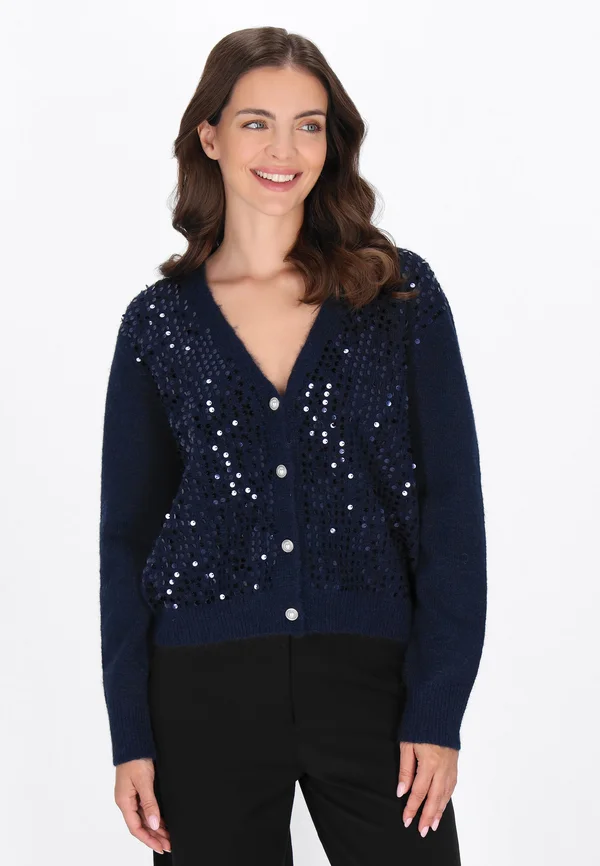 Strickjacke - navy