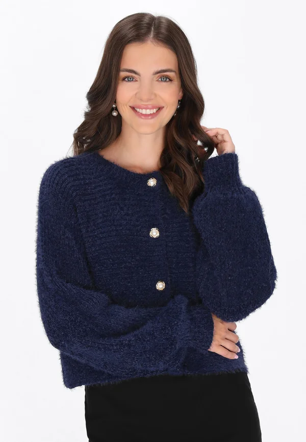 Strickjacke - navy