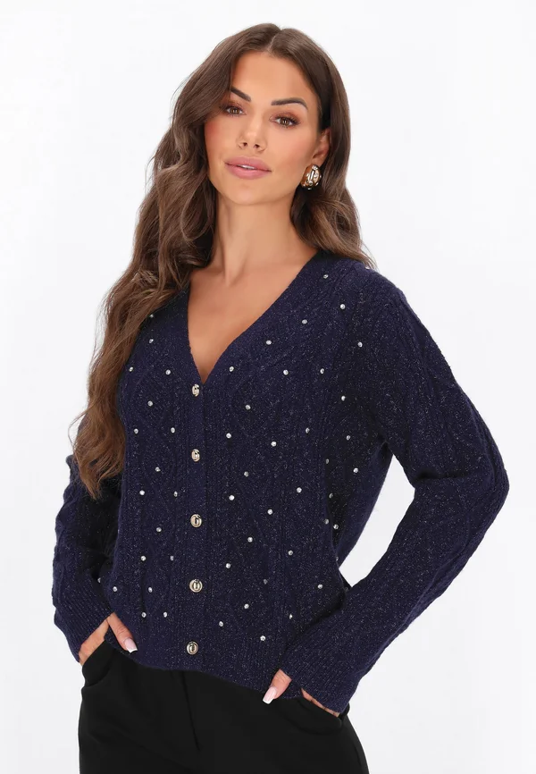 Strickjacke - navy