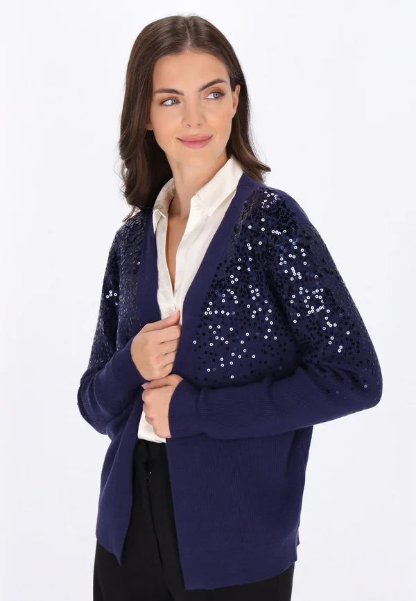 Strickjacke - navy