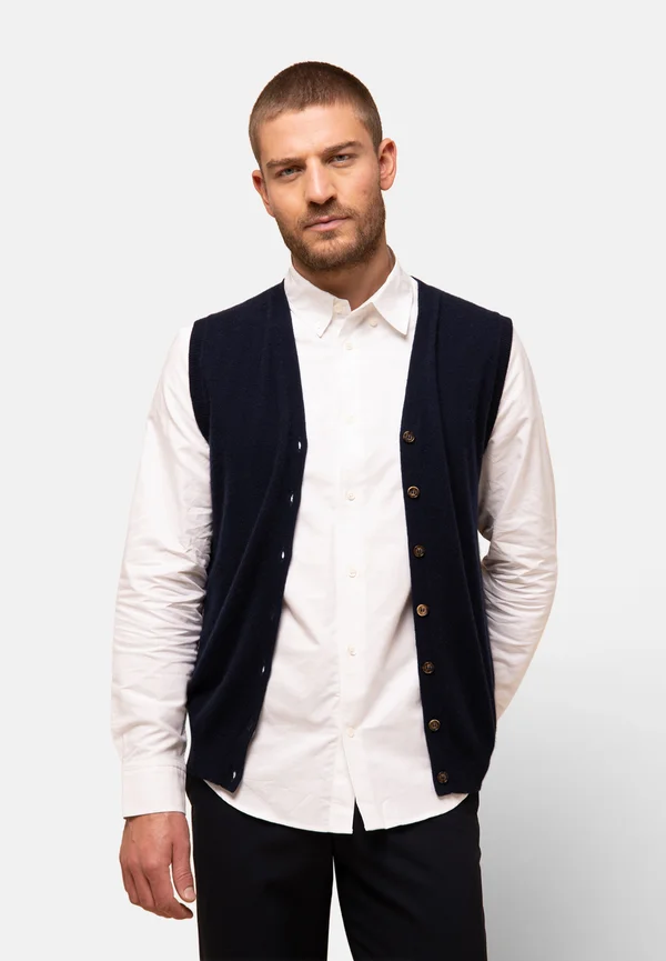 Strickjacke - navy