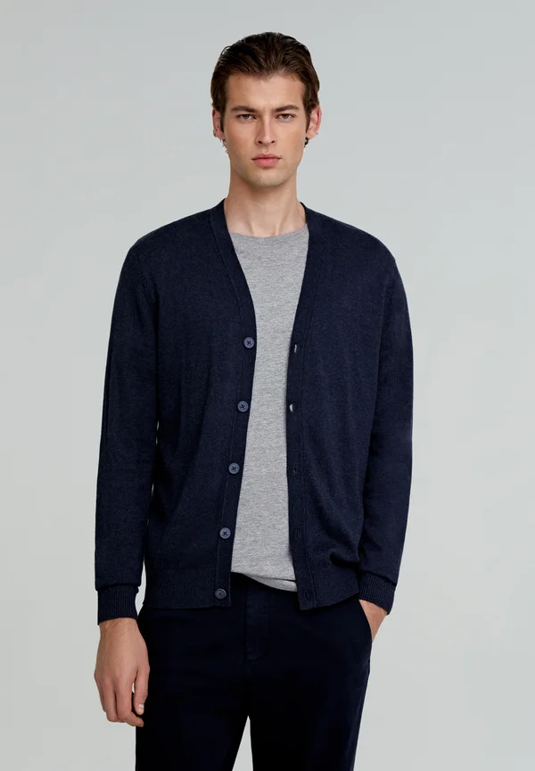 Strickjacke - navy
