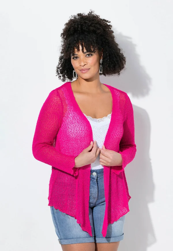 Strickjacke - neon berry