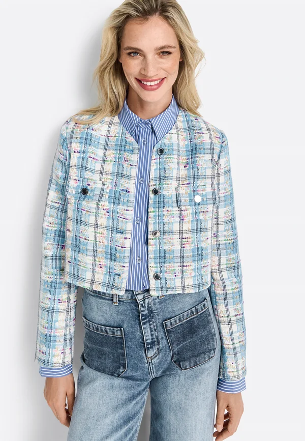 Strickjacke - ocean blue