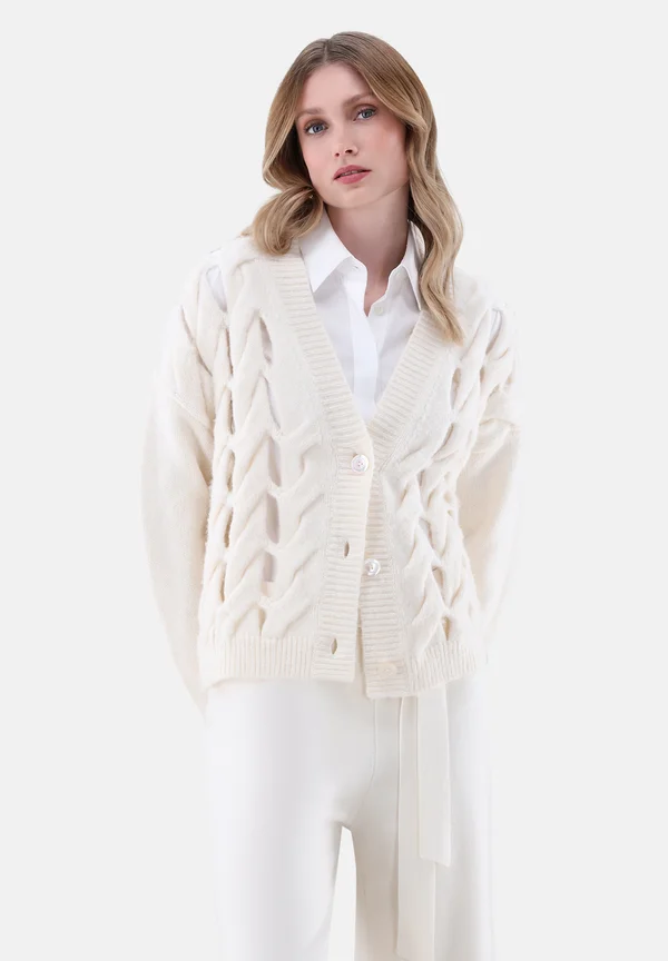 Strickjacke - off white