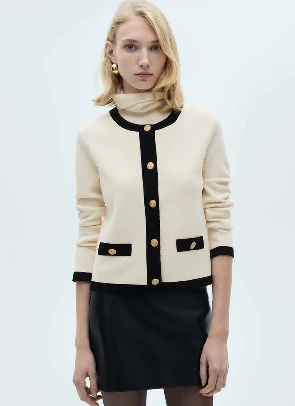 Strickjacke - off-white