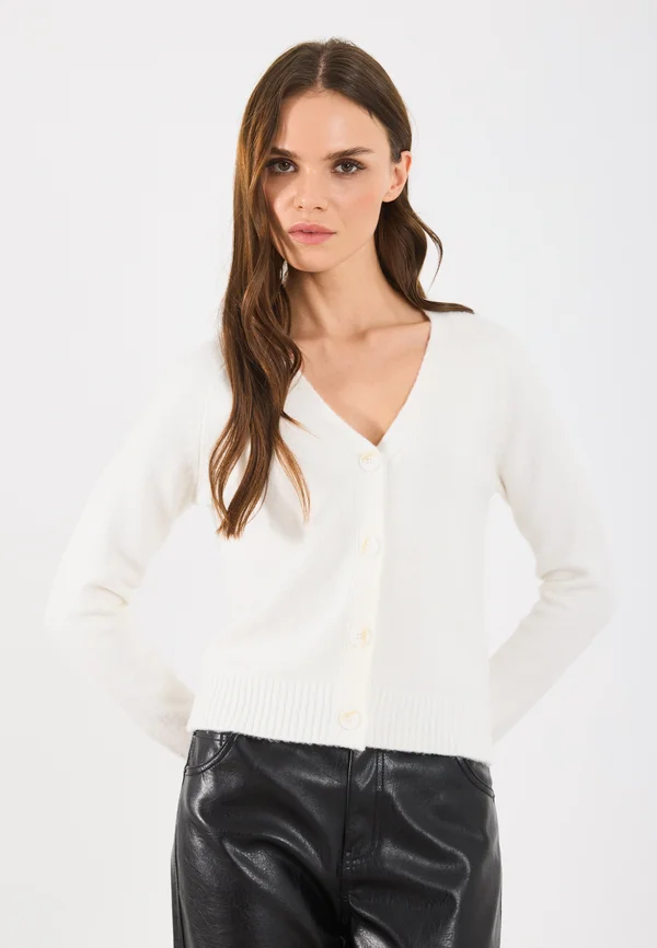 Strickjacke - off white