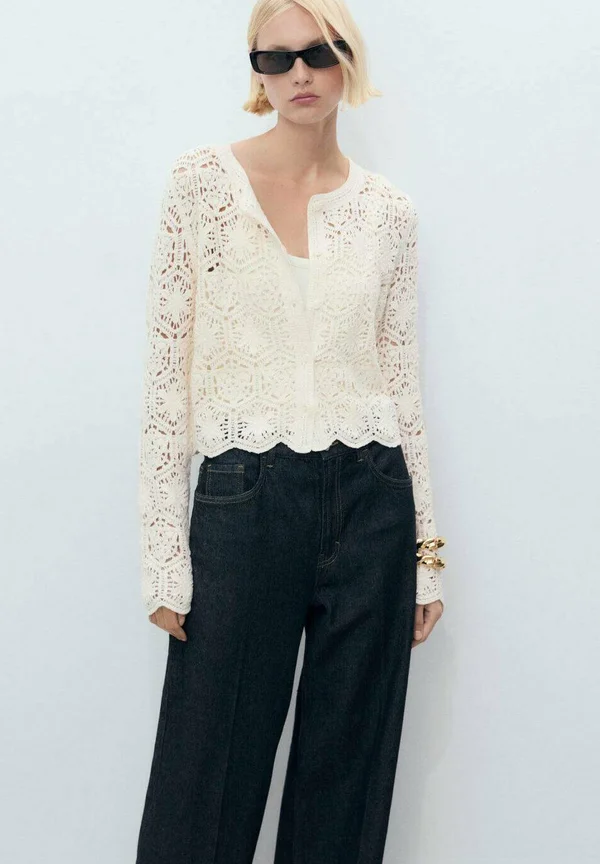 Strickjacke - off-white