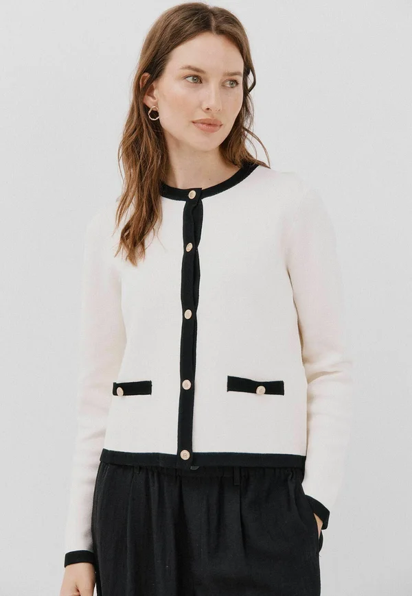 Strickjacke - off-white