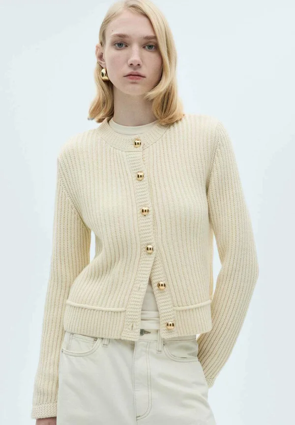 Strickjacke - off-white