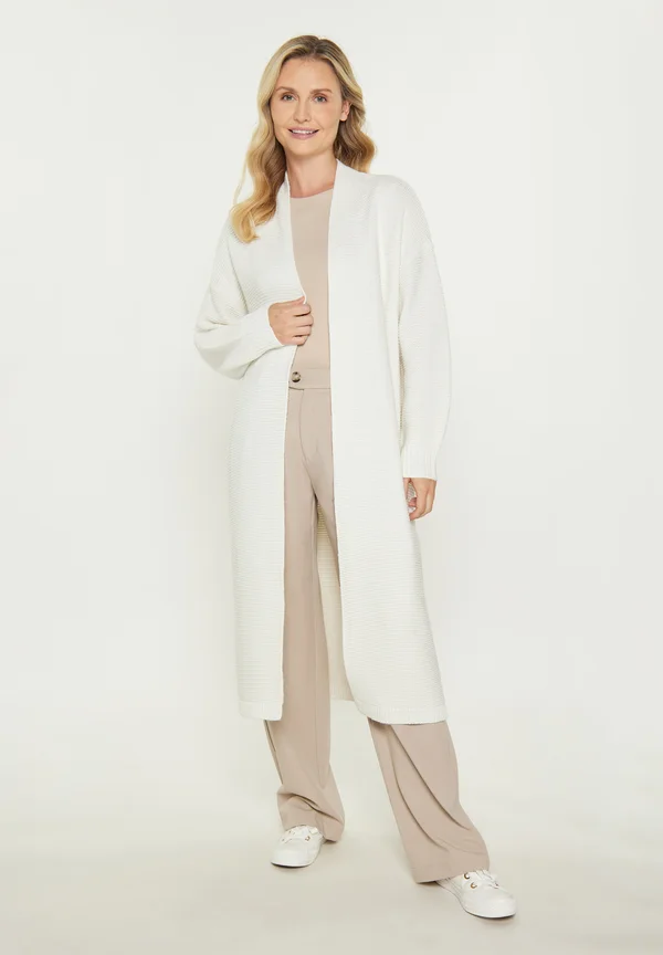 Strickjacke - offwhite melange