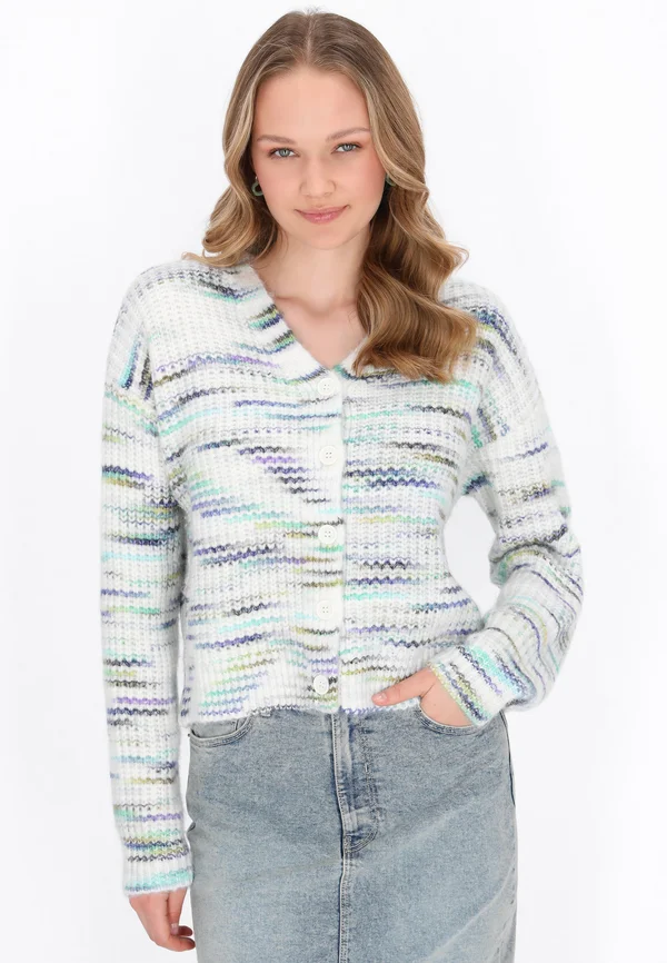 Strickjacke - offwhite multicolor