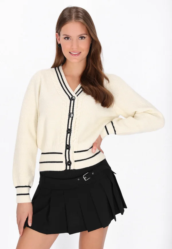 Strickjacke - offwhite