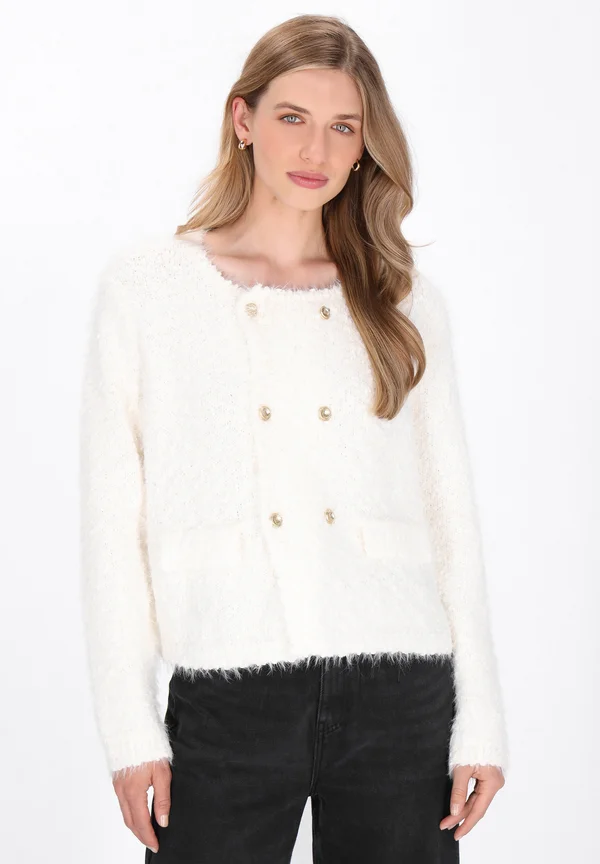 Strickjacke - offwhite
