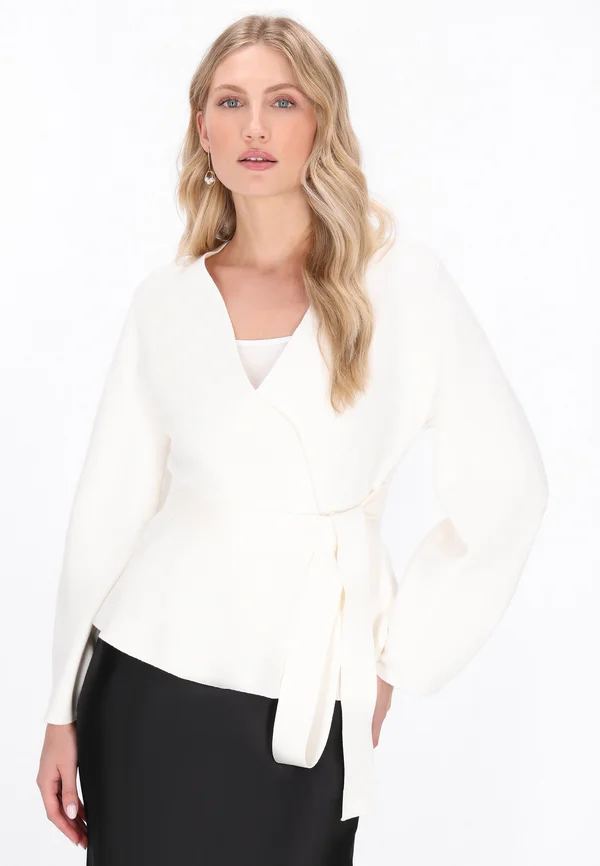 Strickjacke - offwhite