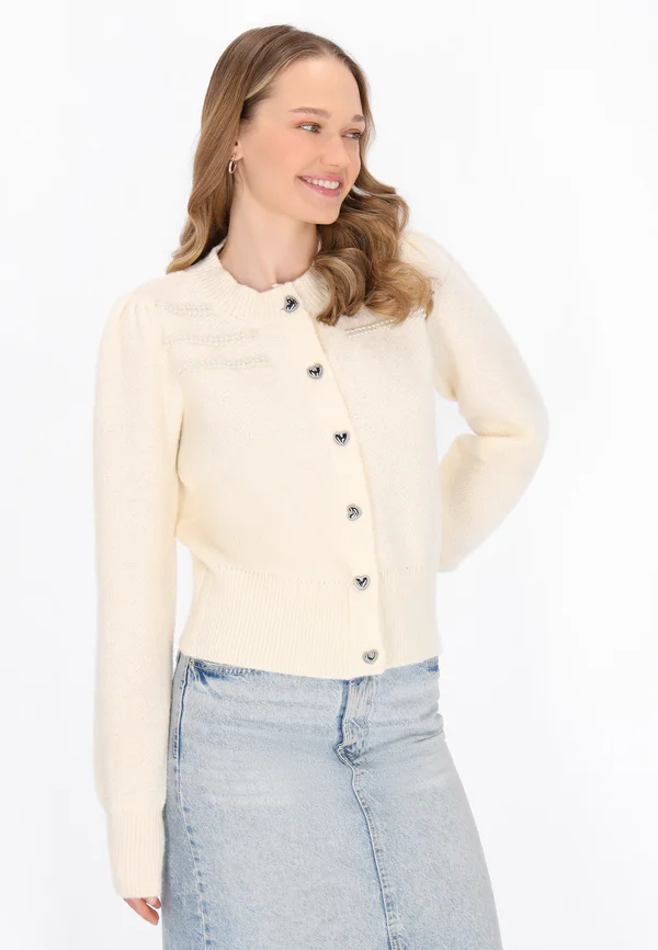 Strickjacke - offwhite