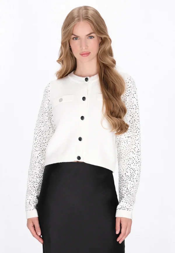 Strickjacke - offwhite