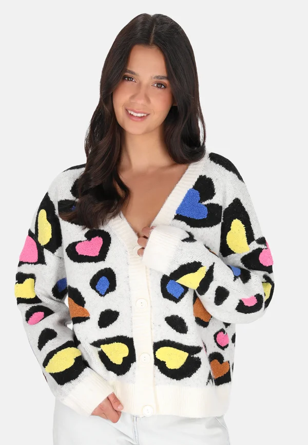 Strickjacke - offwhite