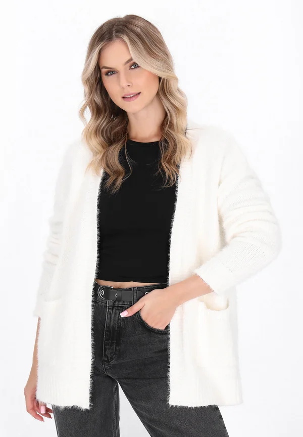 Strickjacke - offwhite