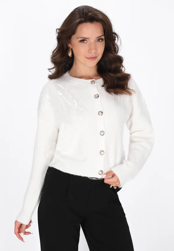 Strickjacke - offwhite