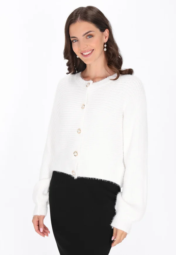 Strickjacke - offwhite