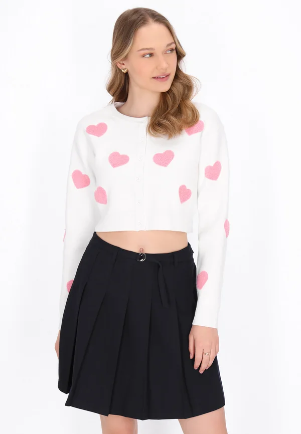 Strickjacke - offwhite