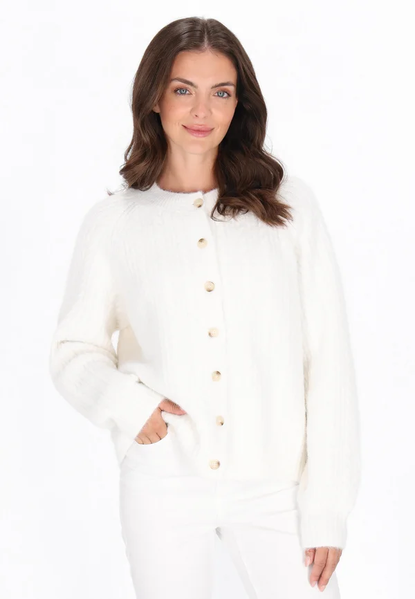 Strickjacke - offwhite