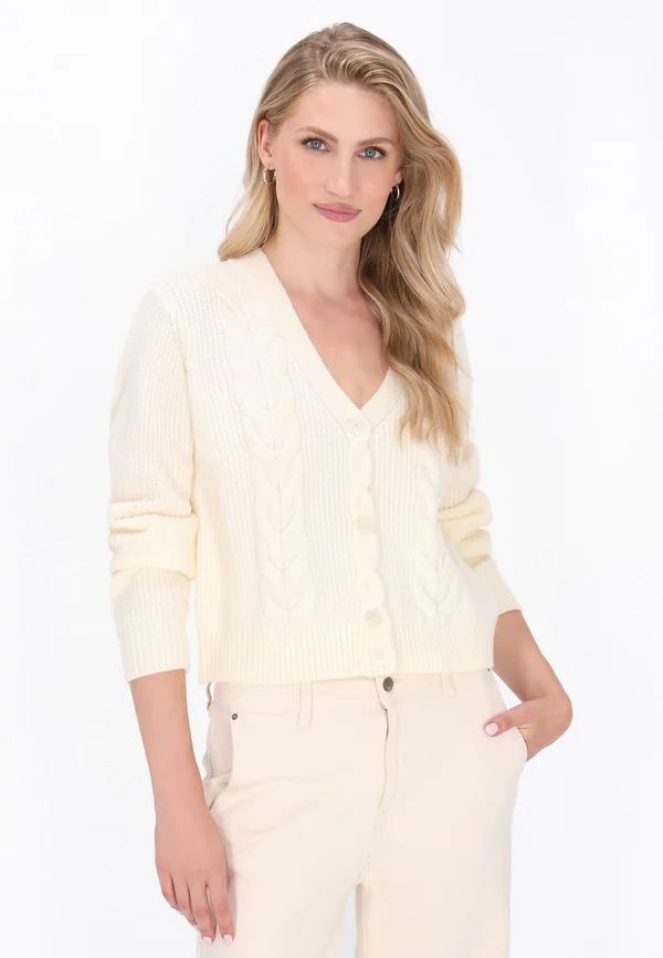 Strickjacke - offwhite