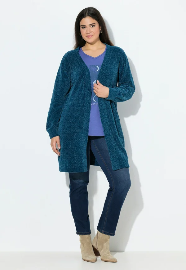 Strickjacke - petrol