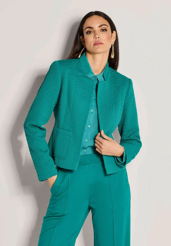 Strickjacke - petrol